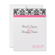 Victorian Fuschia Wedding Matching RSVP