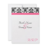 Victorian Fuschia Wedding Matching RSVP invitations