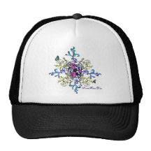 Victorian garden Black Trucker Hat