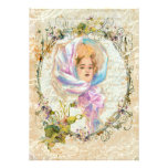 VICTORIAN GIRL HARRISON FISHER STYLE PRINT cropped Invite