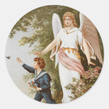 Victorian Guardian Angel Stickers