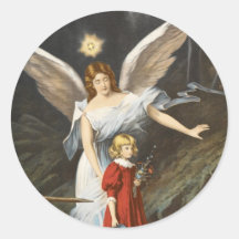 Victorian Guardian Angel Stickers