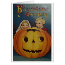 Victorian Halloween Greeting Card