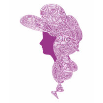 Victorian Lady - Purple t-shirts