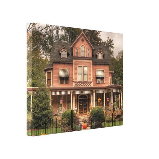 Victorian - Living doll house Gallery Wrap Canvas