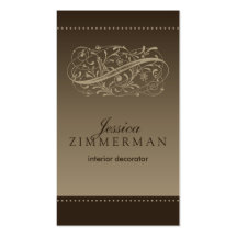 Victorian Mocha Business Card