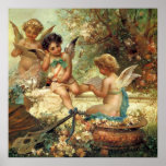 Victorian Music Angels by Hans Zatzka Posters