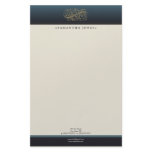 Victorian Ocean Blue Customized Stationery