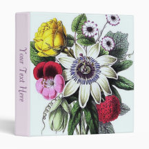 Victorian Posy Vinyl Binder