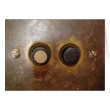 Victorian Push Button Light Switch Greeting Card