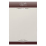 Victorian Red Red Wine Customized Stationery