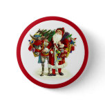 Victorian Santa and Donkey Pins