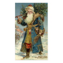 Victorian Santa Business Card Templates