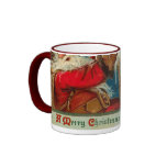 Victorian Santa Christmas Mug