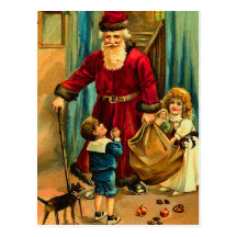 Victorian Santa Claus Christmas Postcards