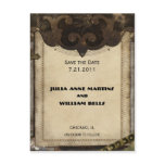 Victorian Steampunk Save the Date Postcards
