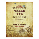 Victorian Steampunk Wedding Thank You Invites