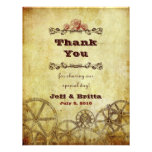 Victorian Steampunk Wedding Thank You v.2 Custom Announcements