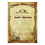 Victorian Steampunk Wedding v.2 Custom Invite