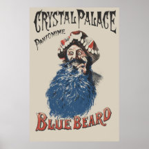 Victorian style Bluebeard ad Posters