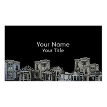 Victorian style old house real estate custom cards business cards