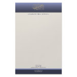 Victorian Thistle Blue Customized Stationery