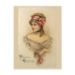 Victorian Valentine Greetings Vintage Postcard