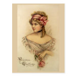 Victorian Valentine Greetings Vintage Postcard