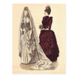 Victorian wedding gown postcards