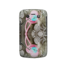 Victorian Winter Wonderland for Girls with Hearts Blackberry Cases