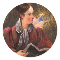 Victorian Woman Reader - Book Club, Bibliophile Sticker