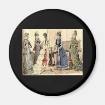 Victorian Women Fashion Refrigerator Magnet