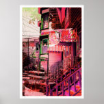 victorians life - mission district San francisco posters