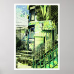 victorians life - mission district San francisco posters