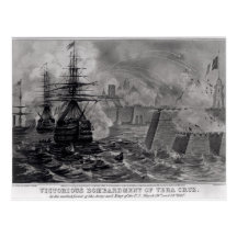 Victorious Bombardment of Vera Cruz Postcard
