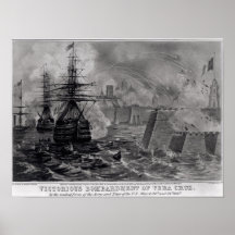 Victorious Bombardment of Vera Cruz Print