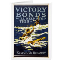 Victory Bonds will help stop this World War 1 1918 Cards