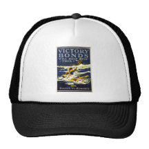 Victory Bonds will help stop this World War 1 1918 Mesh Hat