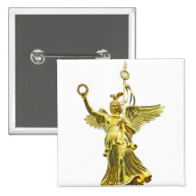 Victory Column Angel (siegessaule),Berlin (v10) Pinback Buttons