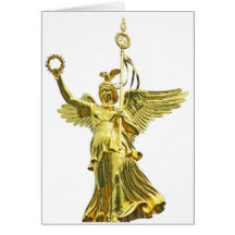 Victory Column Angel (siegessaule),Berlin (v10) Greeting Cards