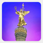 Victory Column (siegessaule),Berlin, Art Sky Square Sticker