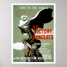 Victory Concert Met NYC 1938 WPA Print