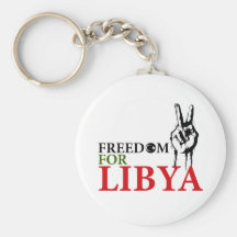 Victory & Freedom for Libya Key Chain