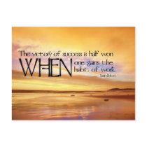 Victory of Success Motivational Postcard