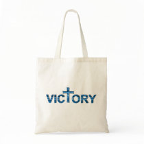 Victory Ombre bleu. Canvas Bags