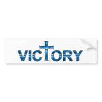 Victory Ombre bleu. Bumper Stickers