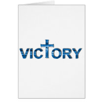 Victory Ombre bleu. Greeting Card