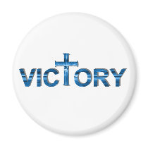 Victory Ombre bleu. Fridge Magnets