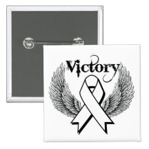 Victory Wings - Retinoblastoma Pinback Button