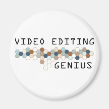 Video Editing Genius Refrigerator Magnets